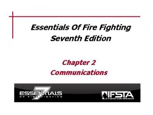 Essentials Of Fire Fighting Seventh Edition Chapter 2