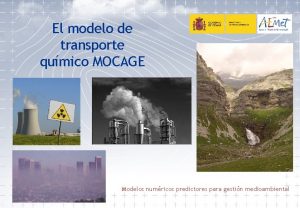 El modelo de transporte qumico MOCAGE Modelos numricos