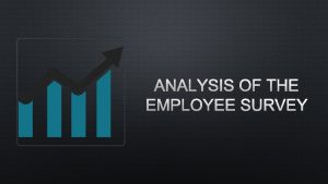 ANALYSIS OF THE EMPLOYEE SURVEY EMPLOYEE SATISFACTION Strongly