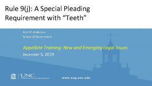 Rule 9j A Special Pleading Requirement with Teeth