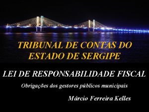 TRIBUNAL DE CONTAS DO ESTADO DE SERGIPE LEI