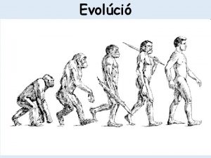 Evolci Az evolci folyamatos vltozsok olyan sorozata melynek