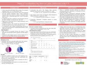 Impact of Acculturation Gap Stress on Latino Adolescents