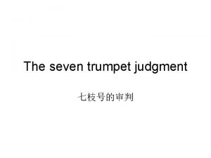 The seven trumpet judgment Open later Dig Key