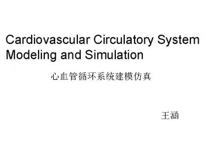 Cardiovascular Circulatory System Modeling and Simulation Physiome Project