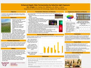 Enhanced Apple Cider Fermentation by Selective Light Exposure
