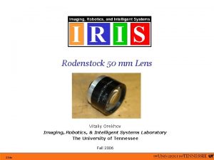 Rodenstock 50 mm Lens Vitaliy Orekhov Imaging Robotics