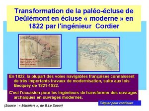 Transformation de la palocluse de Delmont en cluse