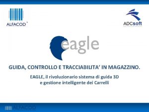 GUIDA CONTROLLO E TRACCIABILITA IN MAGAZZINO EAGLE il