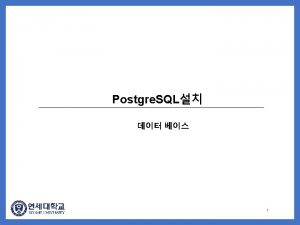 Download Postgre SQL installer Download Postgre SQL https