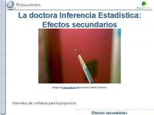 La doctora Inferencia Estadstica Efectos secundarios Imagen de