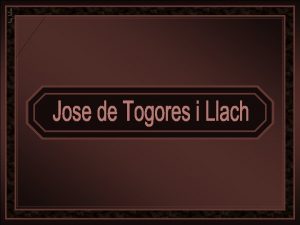 Jose de Togores i Llach nasceu em Cerdanyola