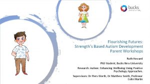 Flourishing Futures Strengths Based Autism Development Parent Workshops