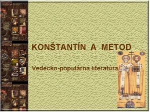 Matus kucera konstantin a metod