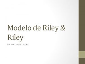 Modelo de Riley Riley Por Gustavo Gil Acosta