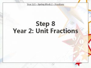 Year 12 Spring Block 2 Fractions Step 8