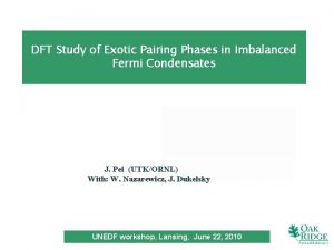 DFT Study of Exotic Pairing Phases in Imbalanced