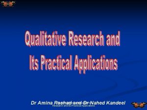Dr Amina Rashad Qualitative Dr Amina Research Rashad
