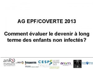 AG EPFCOVERTE 2013 Comment valuer le devenir long