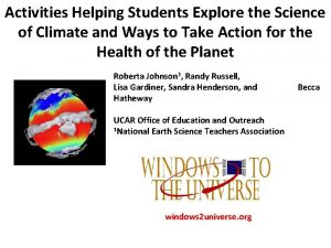 Activities Helping Students Explore the Science of Climate