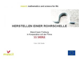 mascil mathematics and science for life HERSTELLEN EINER