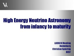 A High Energy Neutrino Astronomy from infancy to