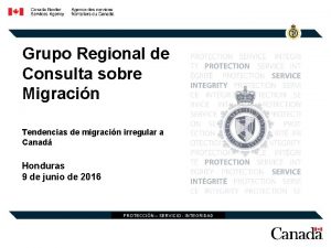 Grupo Regional de Consulta sobre Migracin Tendencias de