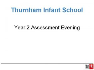 Thurnham Infant School Year 2 Assessment Evening 1