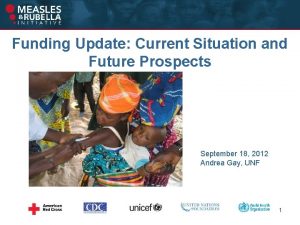 Funding Update Current Situation and Future Prospects September