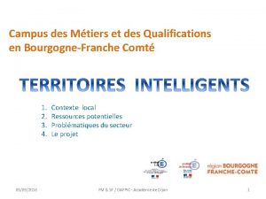 Campus des Mtiers et des Qualifications en BourgogneFranche