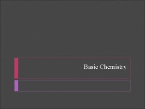 Basic Chemistry What is Matter Matter the substance