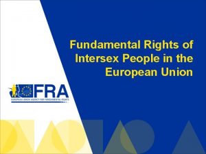 Fundamental Rights of Intersex People in the European