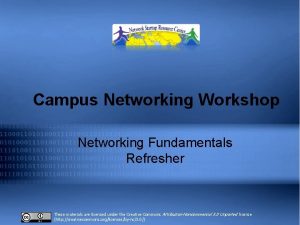 Introduction to OSPF Workshop Campus Networking Workshop Networking