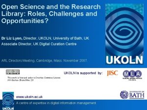 Open Science and the Research Library Roles Challenges
