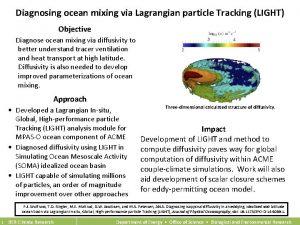 Diagnosing ocean mixing via Lagrangian particle Tracking LIGHT