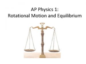 AP Physics 1 Rotational Motion and Equilibrium Chapter