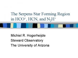The Serpens Star Forming Region in HCO HCN