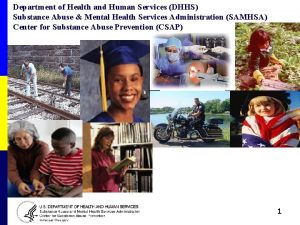 Department of Health and Human Services DHHS Substance