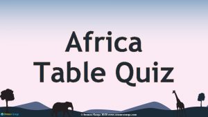 Africa Table Quiz Seomra Ranga 2020 www seomraranga