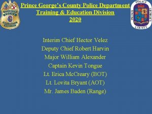 Prince Georges County Police Department Training Education Division