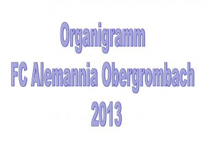 Struktur des FC Alemannia Obergrombach 2013 geschftsfhrender Vorstand