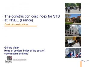 The construction cost index for STS at INSEE