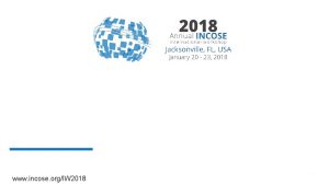 www incose orgIW 2018 October 25 2021 www