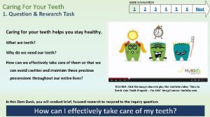 Caring For Your Teeth 1 Question Research Task