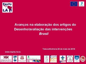 Avanos na elaborao dos artigos do Desenhoavaliao das