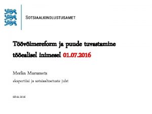 Tvimereform ja puude tuvastamine tealisel inimesel 01 07