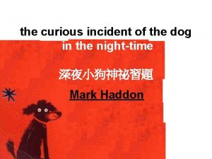 the curious incident of the dog in the