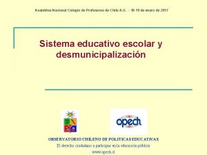 Asamblea Nacional Colegio de Profesores de Chile A