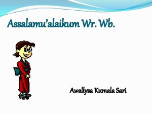 Assalamualaikum Wr Wb Awallysa Kumala Sari Ragam Varians