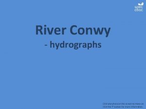 River Conwy hydrographs Click anywhere on the screen
